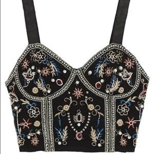 Zara beaded crop top